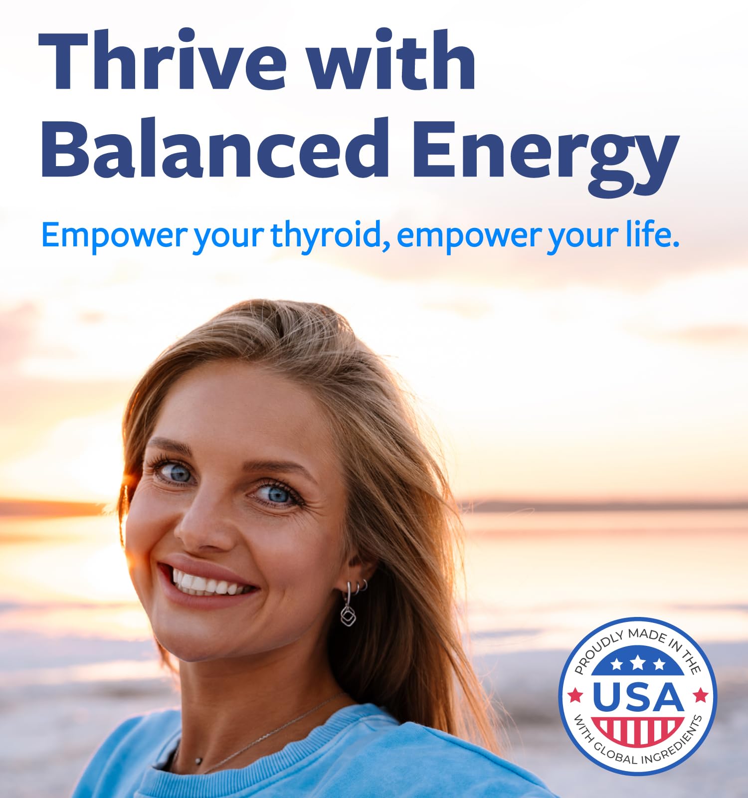 Thyroid Support with Iodine - 120 Capsules (Non-GMO) Improve Your Energy - Ashwagandha Root, Zinc, Selenium, Vitamin B12 Complex - Thyroid Health Supplement for Women and for Men - 60 Day Supply - PrimeBioHealth - canada supplements