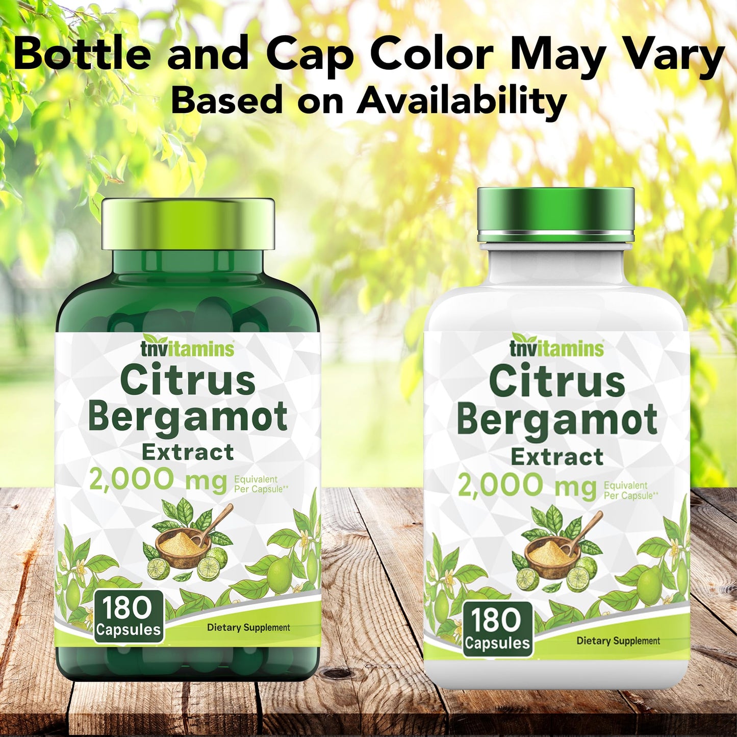 tnvitamins Citrus Bergamot 2000mg - 180 Capsules | Ultra Potent Citrus Bergamot Supplement 2000 mg Per 1 Capsule Serving - PrimeBioHealth - canada supplements