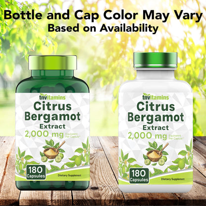 tnvitamins Citrus Bergamot 2000mg - 180 Capsules | Ultra Potent Citrus Bergamot Supplement 2000 mg Per 1 Capsule Serving - PrimeBioHealth - canada supplements