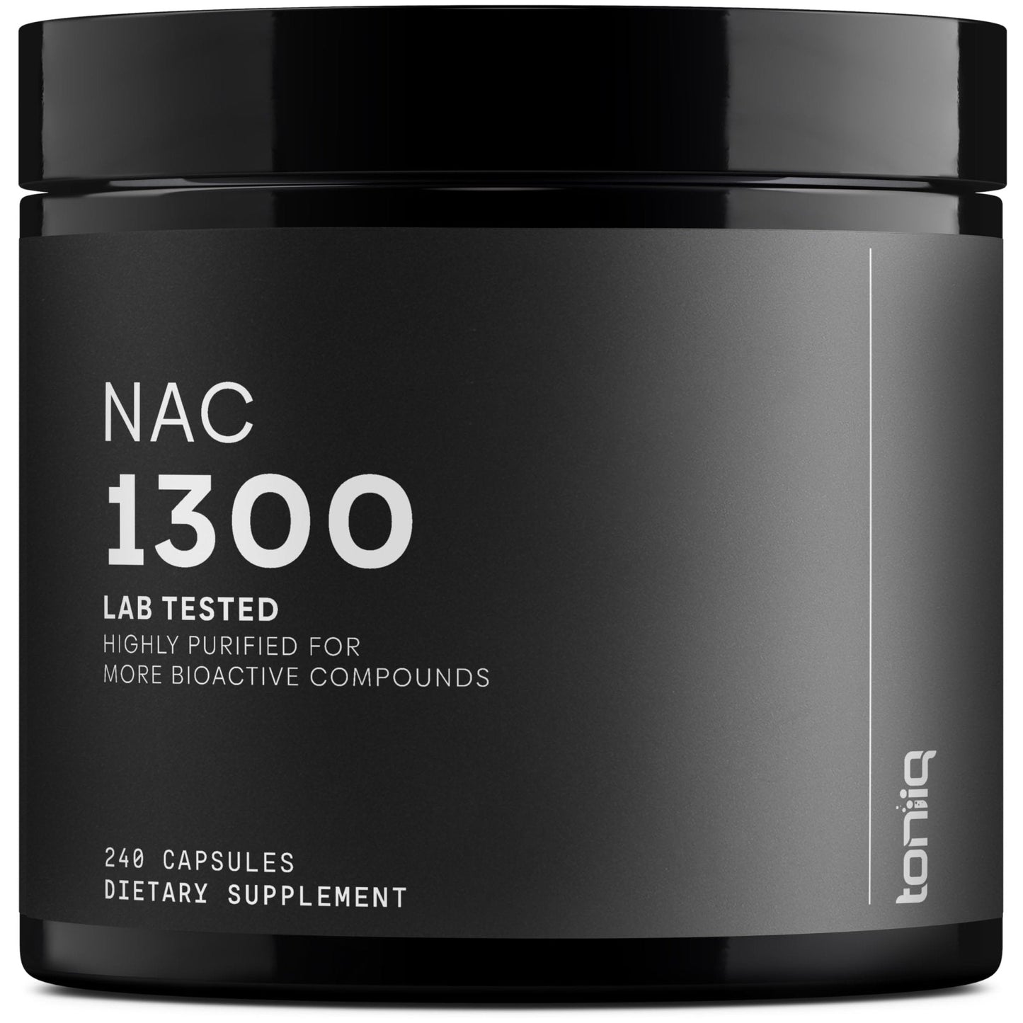 Toniiq 1300mg NAC - 4 Month Supply - Min. 98%+ Tested Purity - Ultra High Strength Bioavailable NAC Cysteine Supplement - 240 Vegetarian N Acetyl Cysteine - PrimeBioHealth - canada supplements