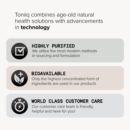 Toniiq Phosphatidylserine - 400mg Formula - World’s First 50% Purity - Highest Purity in the US - Soy Free Phosphatidylserine Supplement - PrimeBioHealth - canada supplements