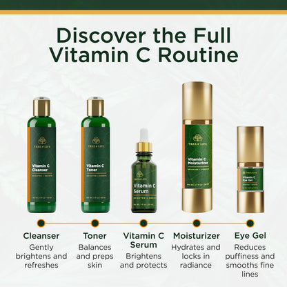 Tree of Life Beauty Vitamin C Skin Care Set, Skin Brightening Face Oil for Dark and Age Spots, Facial Serums - PrimeBioHealth - canada supplements