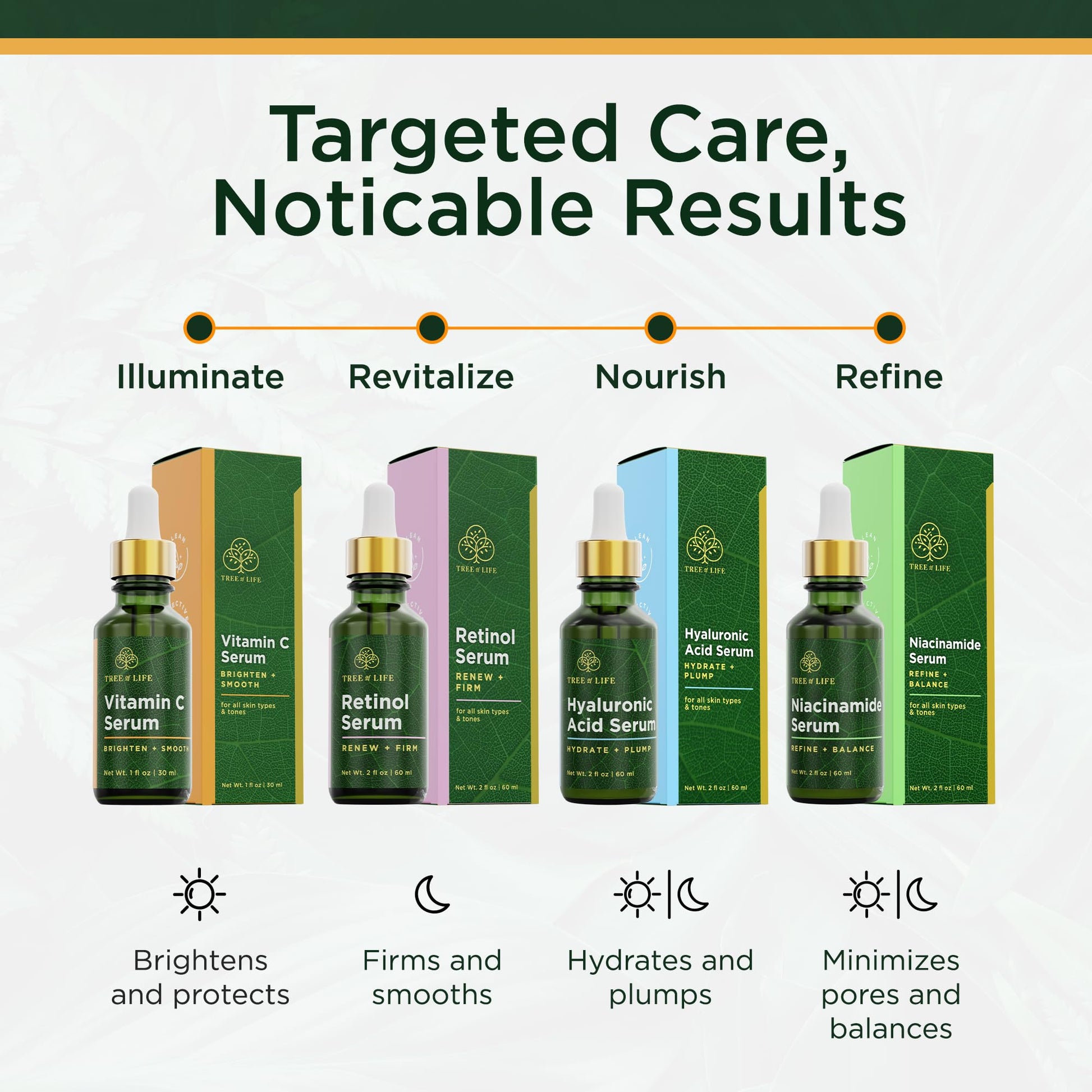 Tree of Life Beauty Vitamin C Skin Care Set, Skin Brightening Face Oil for Dark and Age Spots, Facial Serums - PrimeBioHealth - canada supplements