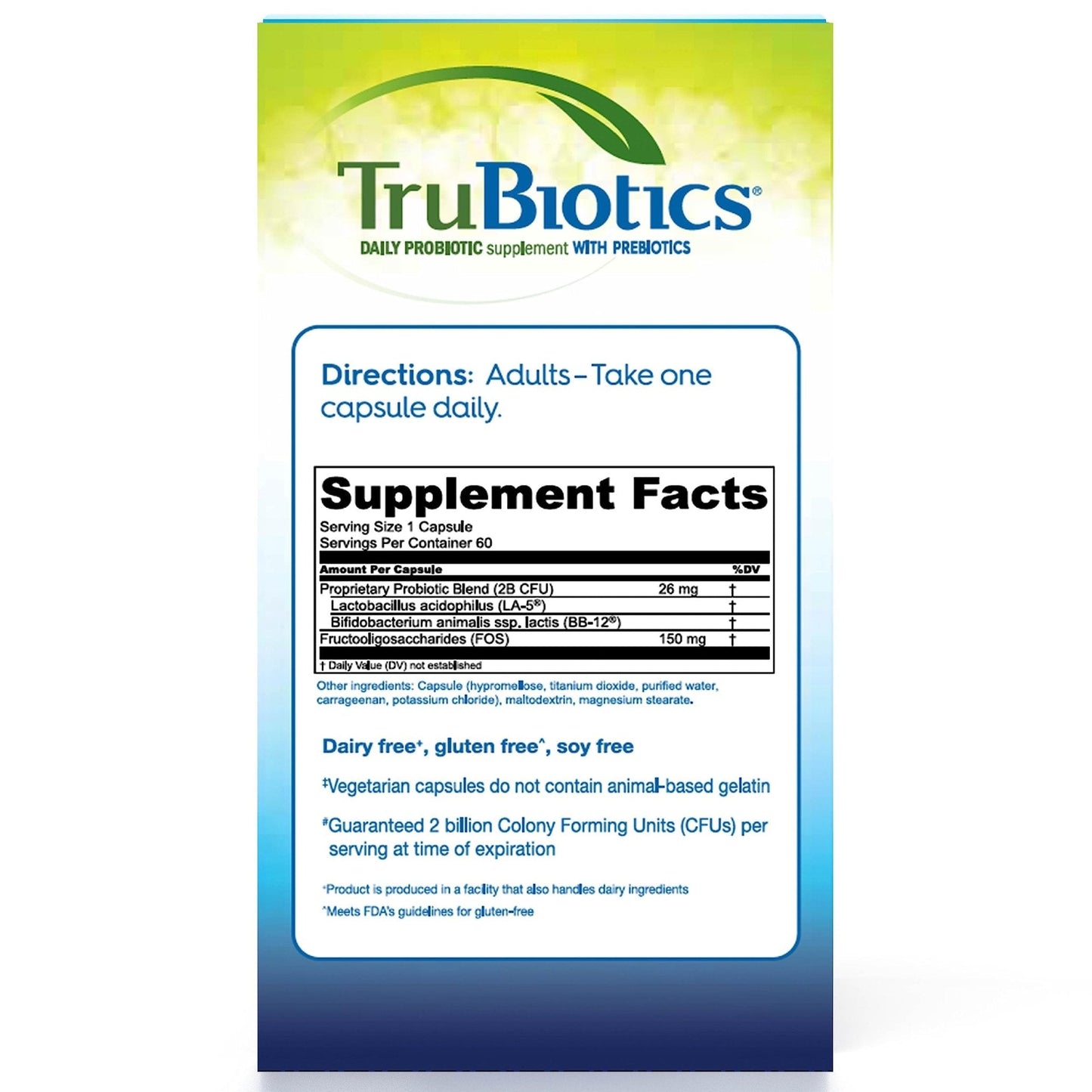 TruBiotics Probiotics for Digestive & Immune Health, Supports Regularity & Helps Relieve Abdominal Discomfort, Gas & Bloating, 2 Clinically Studied - PrimeBioHealth - canada supplements