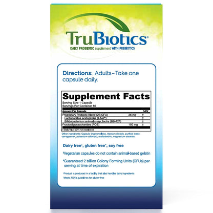 TruBiotics Probiotics for Digestive & Immune Health, Supports Regularity & Helps Relieve Abdominal Discomfort, Gas & Bloating, 2 Clinically Studied - PrimeBioHealth - canada supplements