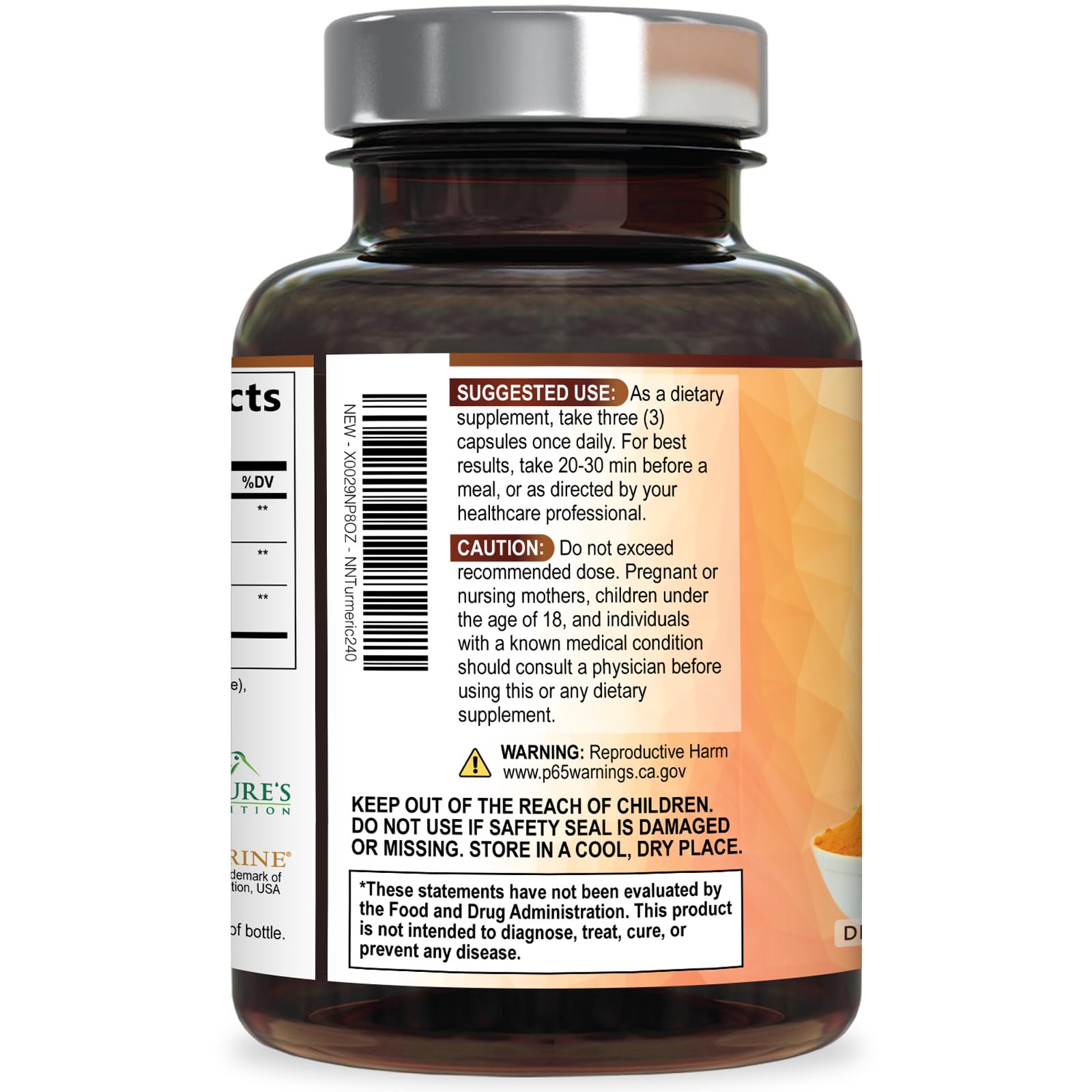 Turmeric Curcumin Supplement - 95% Curcuminoids with Organic Turmeric & BioPerine Black Pepper for Best Absorption - Daily Joint & Immune Health Support - PrimeBioHealth - canada supplements