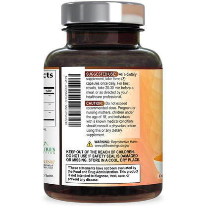 Turmeric Curcumin Supplement - 95% Curcuminoids with Organic Turmeric & BioPerine Black Pepper for Best Absorption - Daily Joint & Immune Health Support - PrimeBioHealth - canada supplements