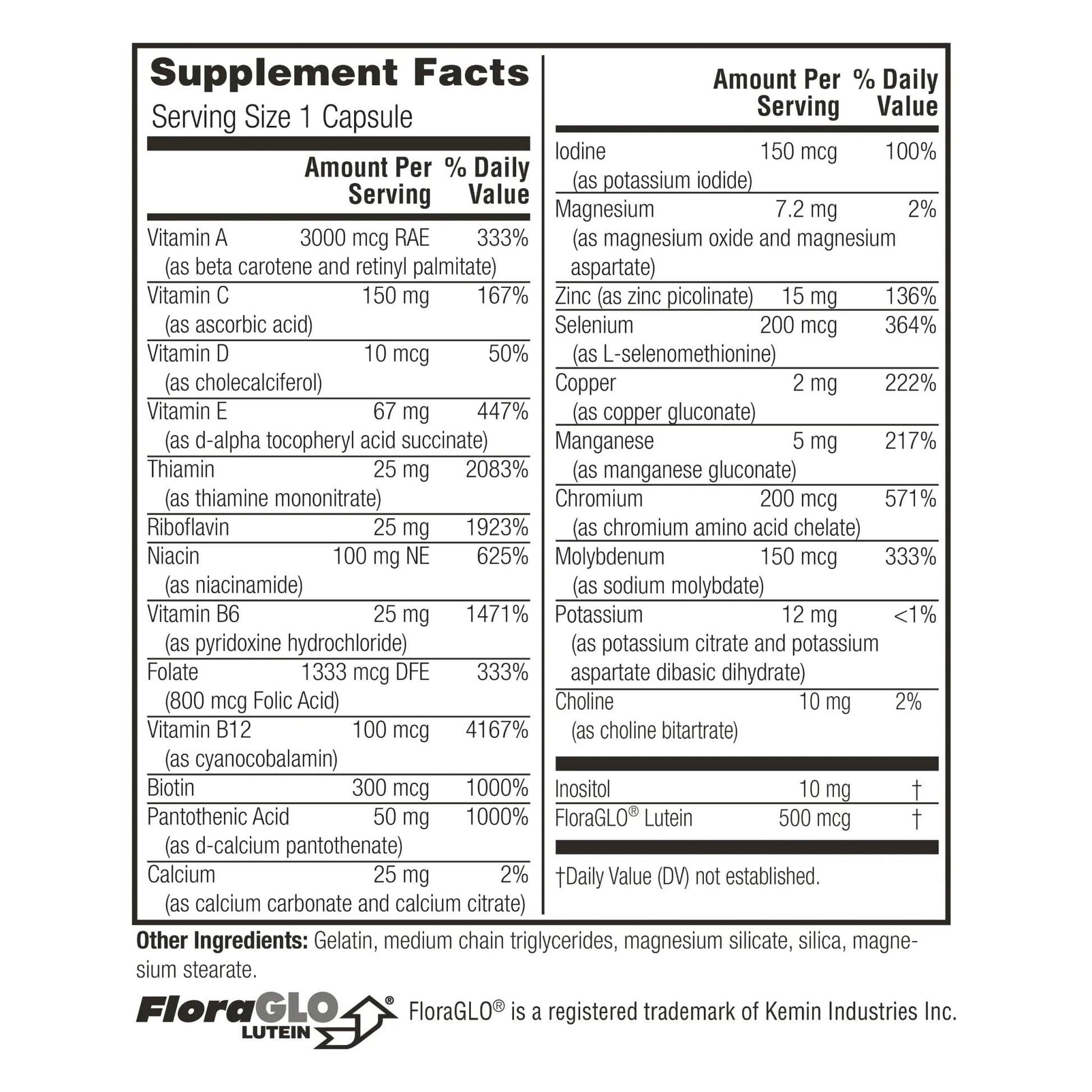 Twinlab Daily One Caps Without Iron - Nutritional Supplement with Zinc, B Vitamins, Magnesium, and More - 180 Capsules - PrimeBioHealth - canada supplements