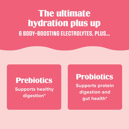 Ultima Replenisher Gut Health Supplement and Electrolytes Powder - Raspberry Lemonade, 14 Stickpacks - PrimeBioHealth - canada supplements