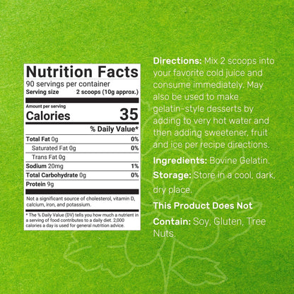 Unflavored Beef Gelatin Powder, 1lb – Grass Fed & Pasture Raised Bovine – Natural Thickener & Stabilizer for Cooking & Baking – High Collagen Protein Source – Non-GMO, Keto Friendly - PrimeBioHealth - canada supplements