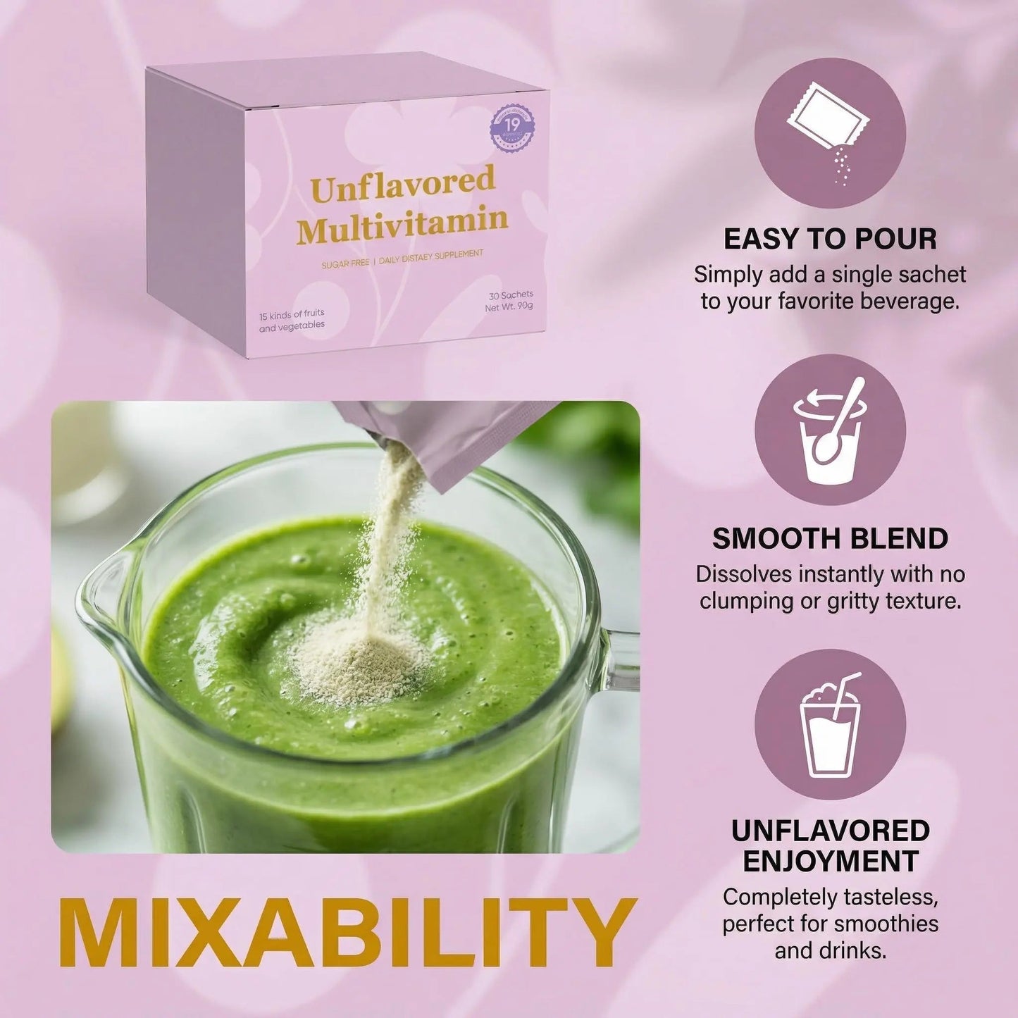 Unflavored Vitamin Powder, Multivitamin Powder Supplement with 19 Vitamins & Minerals + 15 Fruit & Veggie Blend, Supports Healthy Growth - PrimeBioHealth - canada supplements