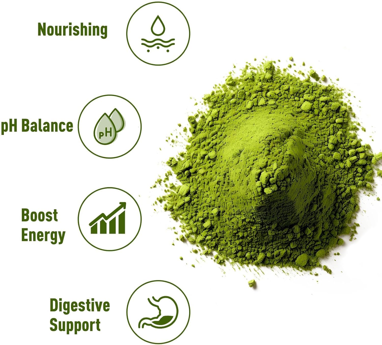 Unleash’d Organic Barley Grass Powder 16 oz – 100% Pure Organic Superfood, Nutrient-Rich Greens with Vitamins, Minerals & Fiber - PrimeBioHealth - canada supplements