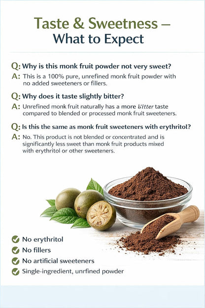 Unleash’d Organic Monk Fruit Powder 16 oz – Pure Unsweetened Monk Fruit, No Added Sugar, No Erythritol, Vegan, Non-GMO Sweetener Alternative - PrimeBioHealth - canada supplements