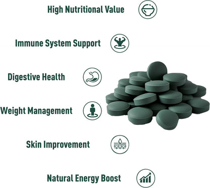 Unleash’d Organic Spirulina Tablets 16 oz – 100% Pure Plant-Based Superfood, Vegan, Non-GMO, Nutrient-Dense Daily Supplement - PrimeBioHealth - canada supplements