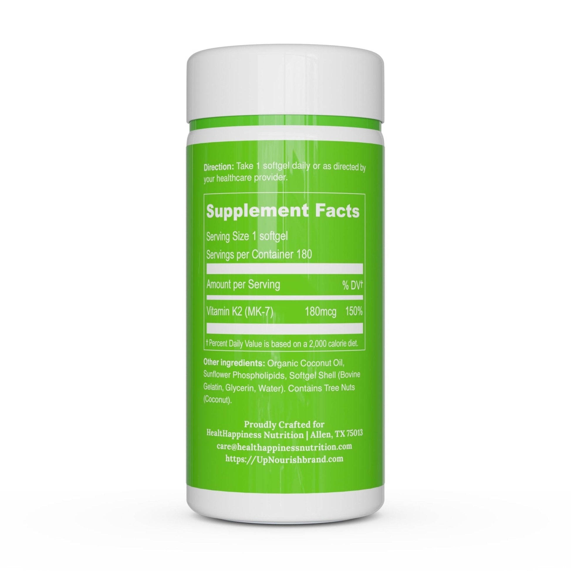 UpNourish Liposomal D3 K2 MK-7 – 365 Mini softgels with Organic Coconut Oil - 5000 IU 125 mcg Vitamin D3 and 100 mcg Vitamin k2 for Optimal Bone and Immune Health - PrimeBioHealth - canada supplements
