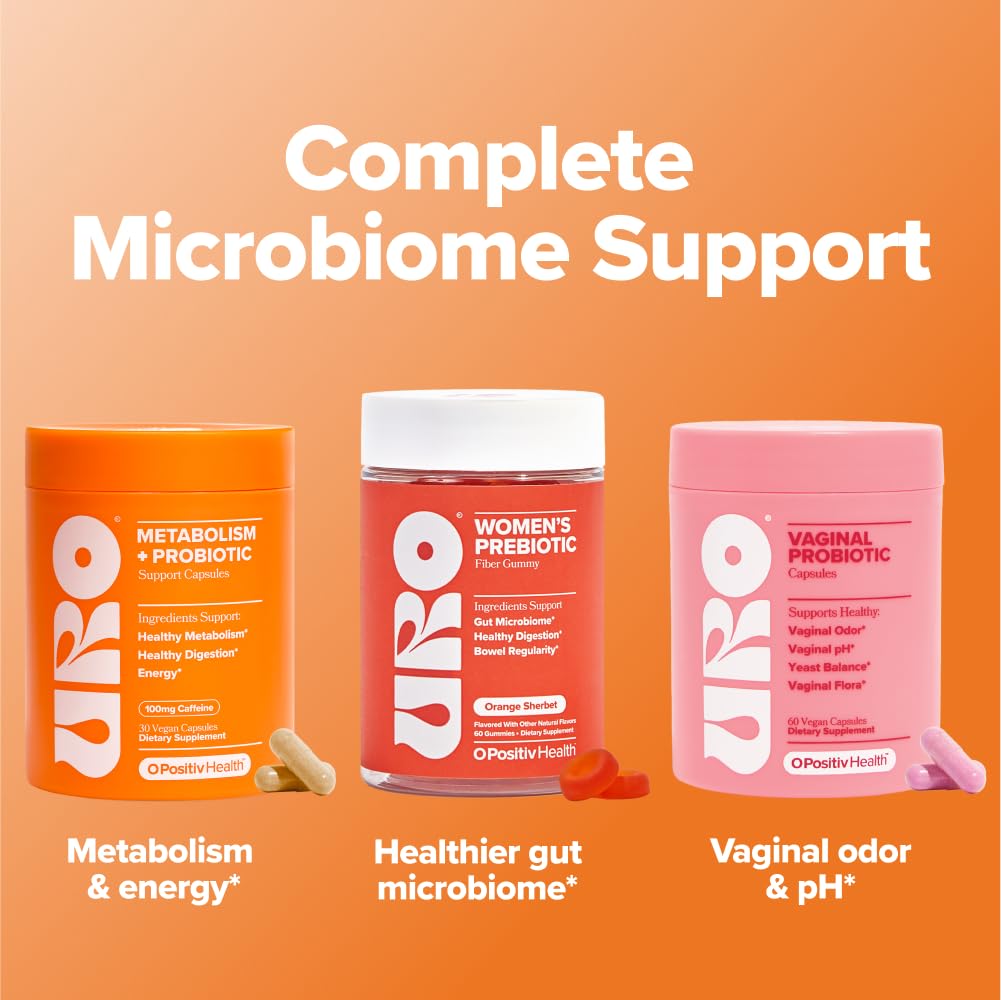 URO Metabolism + Probiotic Support Capsules – Metabolism, Gut Health & Sustained Energy – with Chromium Picolinate, Green Coffee Bean Extract - PrimeBioHealth - canada supplements