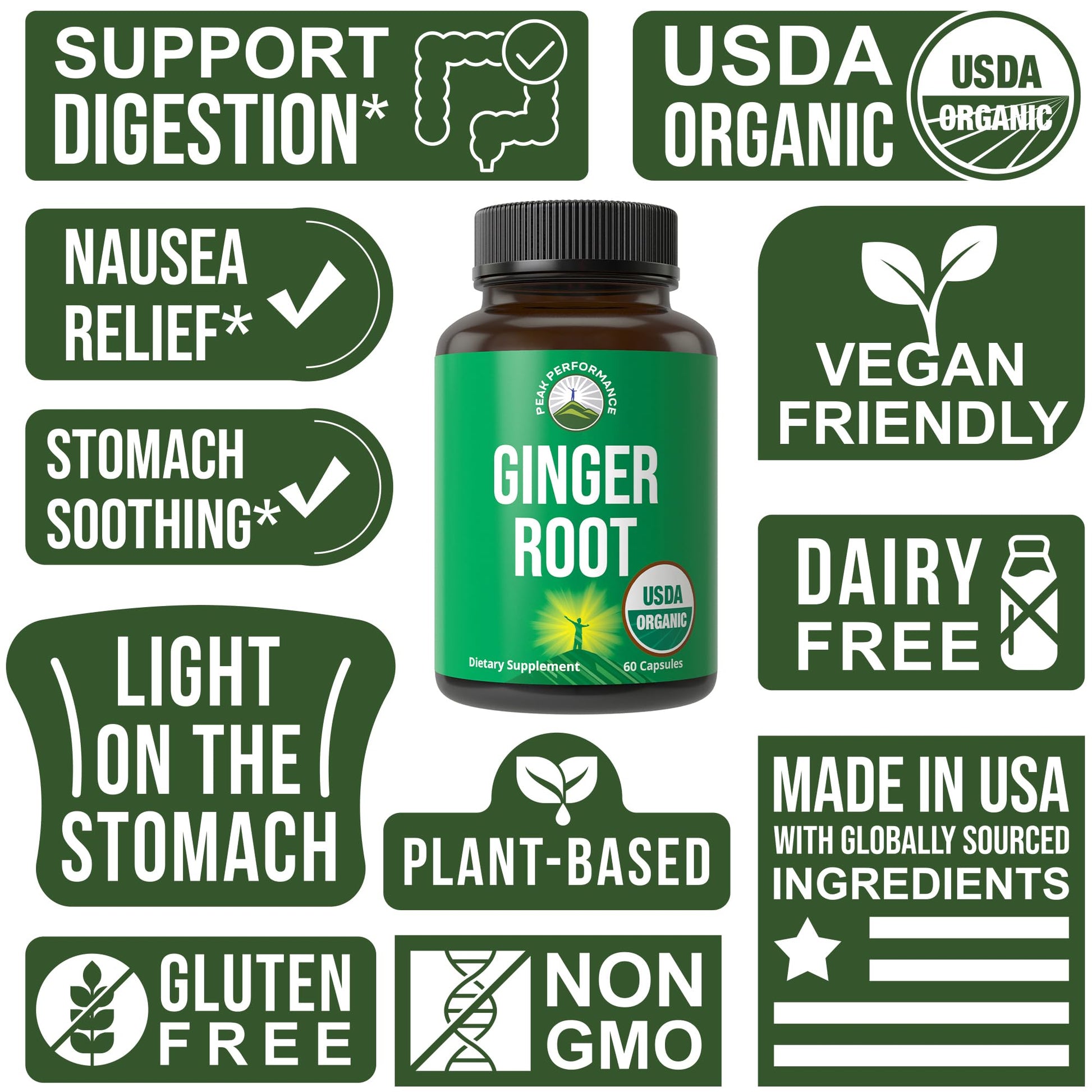 USDA Organic Ginger Root Extract Liquid Drops. Zero Sugar, Non Bitter Vegan Ginger Oil Supplement for Immune, Digestive + Gut Support. High Bioavailability, Gluten Free for Women and Men. Take Orally - PrimeBioHealth - canada supplements