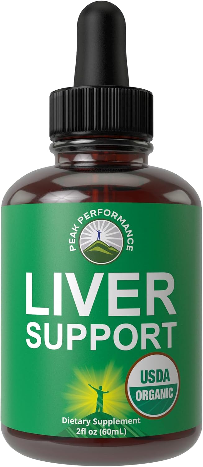 USDA Organic Liver Cleanse Detox & Repair. 6-in-1 Liquid Drops with Organic Milk Thistle, Artichoke Extract, and More. Zero Sugar, Liver Health Support Tincture Supplement Alternative to Capsules - PrimeBioHealth - canada supplements