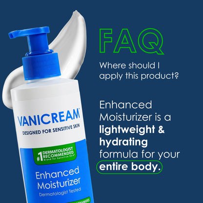 Vanicream Enhanced Moisturizer, 12 fl oz, Formulated without Common Irritants, Body Moisturizer, All-Day Hydration with Hyaluronic Acid - PrimeBioHealth - canada supplements