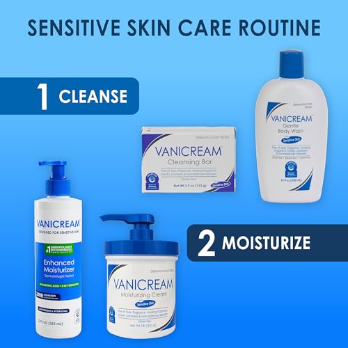 Vanicream Enhanced Moisturizer, 12 fl oz, Formulated without Common Irritants, Body Moisturizer, All-Day Hydration with Hyaluronic Acid - PrimeBioHealth - canada supplements