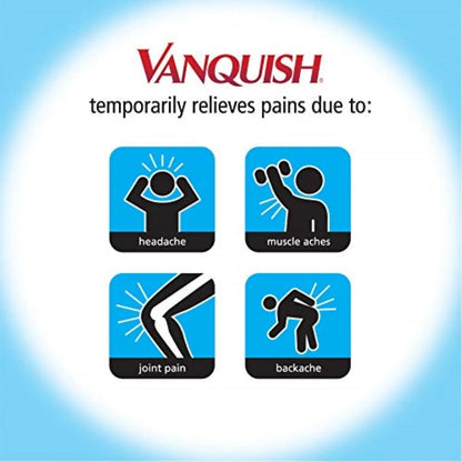 Vanquish Headache Relief, Acetaminophen, Aspirin, Caffeine, 100 Caplets, Packaging May Vary - PrimeBioHealth - canada supplements