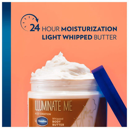 Vaseline Illuminate Me Shea Butter Whipped Body Butter for Melanin Rich Skin Provides 24 Hour Moisturization for Dry Skin 11 oz - PrimeBioHealth - canada supplements