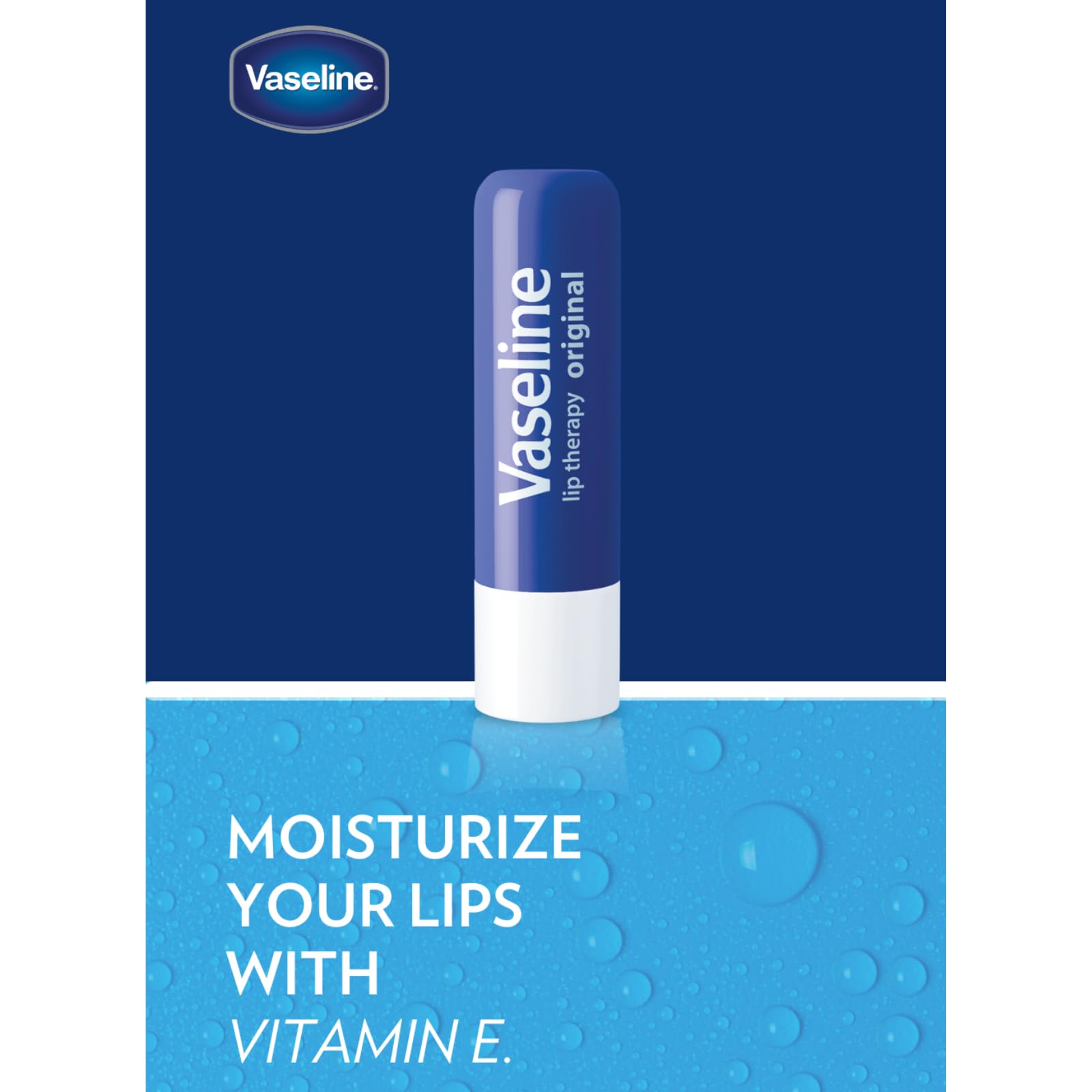 Vaseline Lip Therapy Care Original, Fast-Acting Nourishment, Ideal for Chapped, Dry, Cracked, or Damaged Lips - PrimeBioHealth - canada supplements