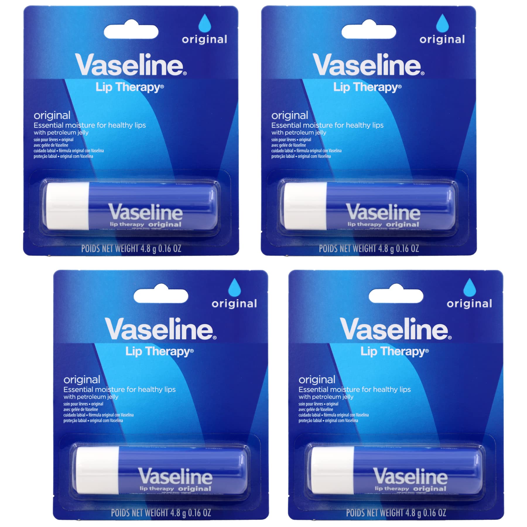 Vaseline Lip Therapy Care Original, Fast-Acting Nourishment, Ideal for Chapped, Dry, Cracked, or Damaged Lips - PrimeBioHealth - canada supplements