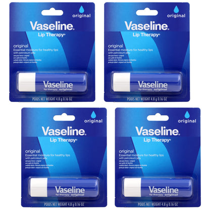 Vaseline Lip Therapy Care Original, Fast-Acting Nourishment, Ideal for Chapped, Dry, Cracked, or Damaged Lips - PrimeBioHealth - canada supplements