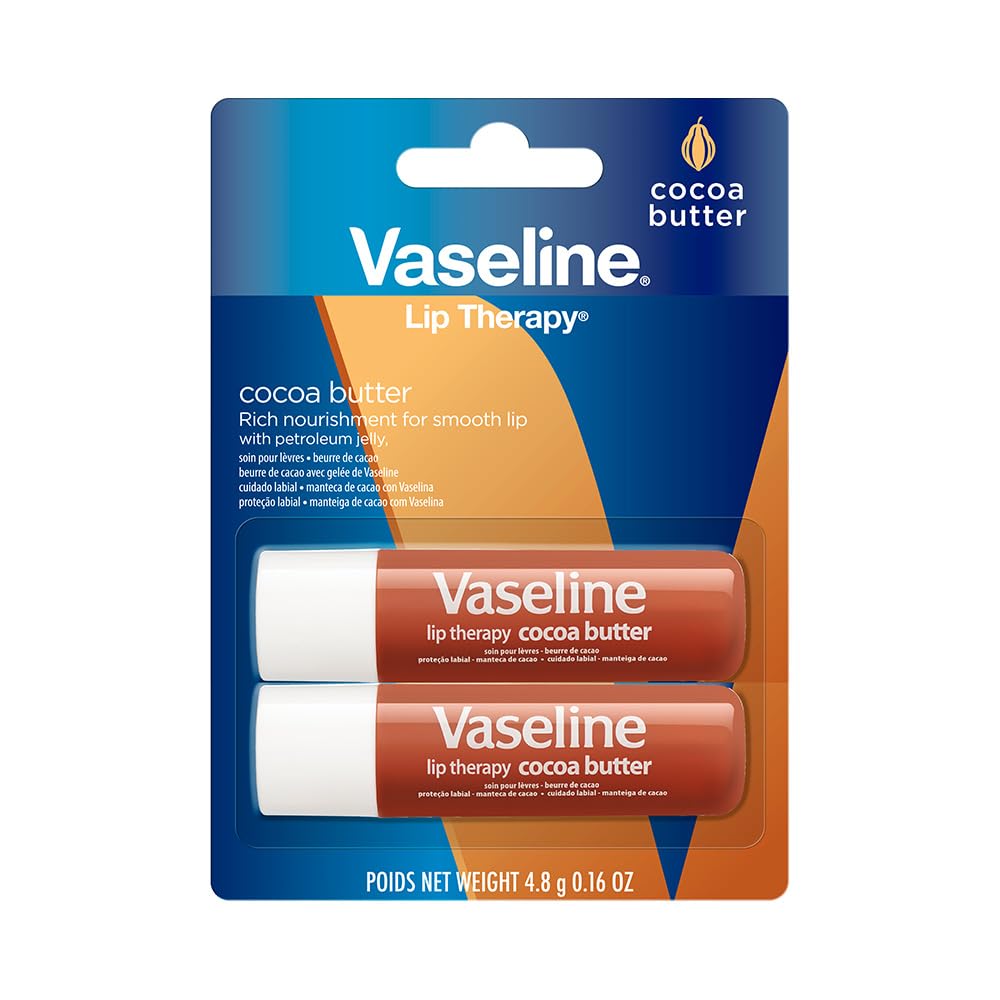 Vaseline Lip Therapy Cocoa Butter Twin Pack - PrimeBioHealth - canada supplements