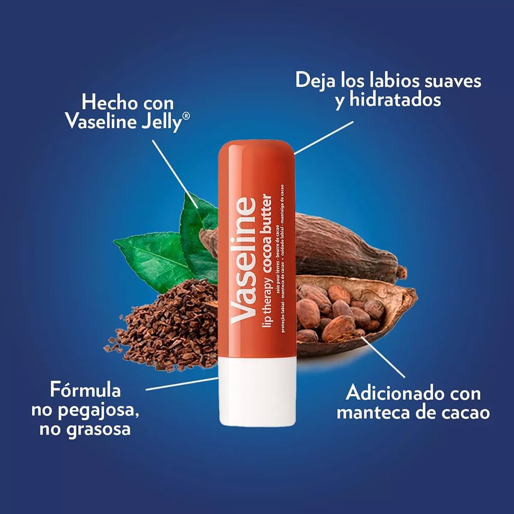 Vaseline Lip Therapy Cocoa Butter Twin Pack - PrimeBioHealth - canada supplements