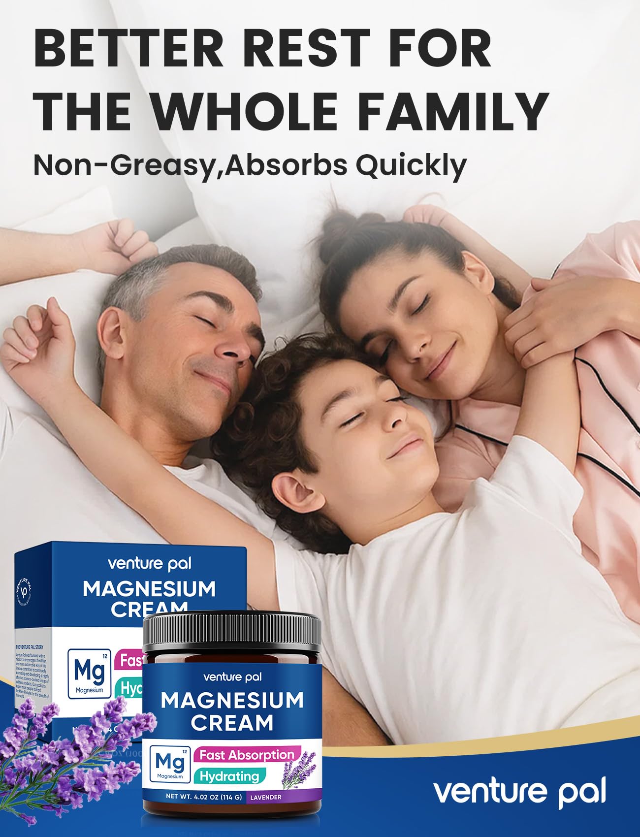 Venture Pal Topical Magnesium Cream, Fast-Absorbing Magnesium Moisturizing Lotion with Coconut Oil - PrimeBioHealth - canada supplements