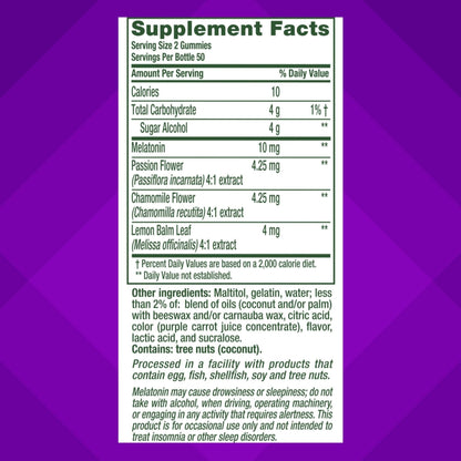 vitafusion Max Strength 10 mg Melatonin Gummies, Strawberry Flavored, Adult Melatonin Gummy Vitamin Supplement, 100 Count, 50 Day Supply - PrimeBioHealth - canada supplements