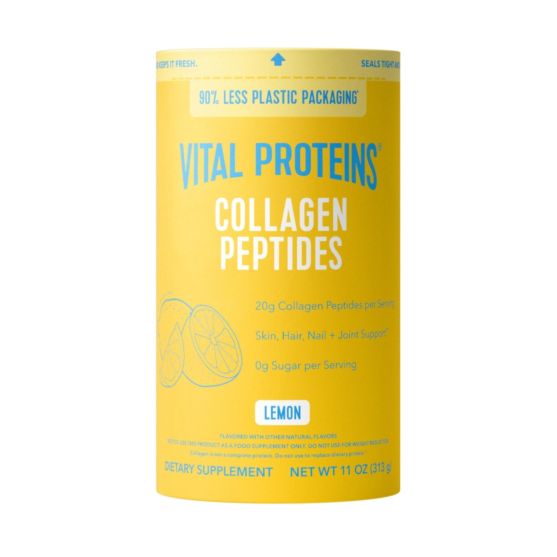 Vital Proteins Collagen Peptides Powder, Collagen Supplements, Hair & Skin Health, 14 Servings, Lemon - PrimeBioHealth - canada supplements