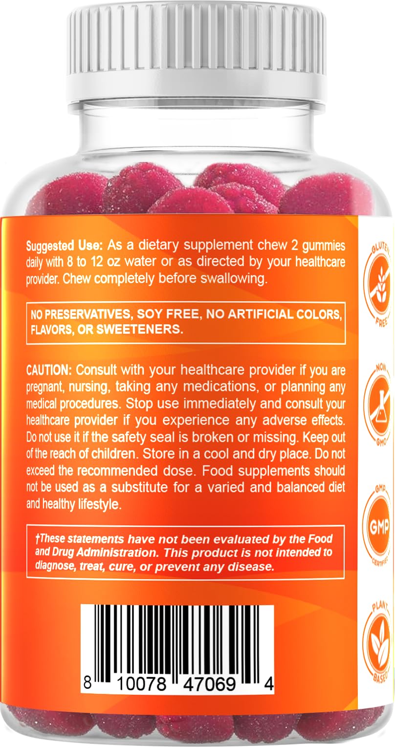 Vitamatic Magnesium Gummies 600mg per Serving – 60 Vegan Count for Relaxation, Muscle, Bone, and Energy Support - PrimeBioHealth - canada supplements
