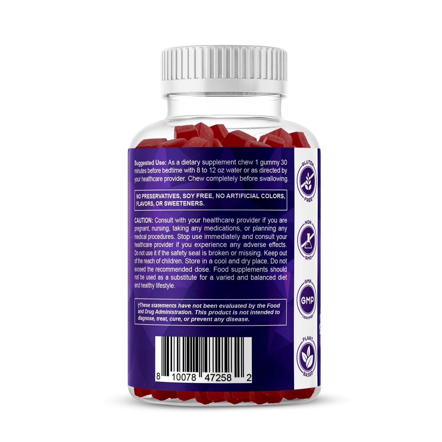 Vitamatic Sugar Free Melatonin 30mg per Gummy - 60 Servings - 60 Vegetarian Gummies - Non-Habit Forming Supplement (60 Count (Pack of 1)) - PrimeBioHealth - canada supplements
