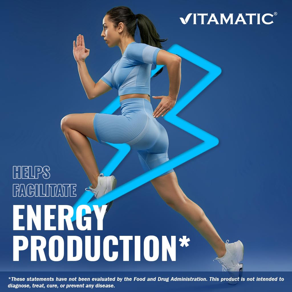 Vitamatic Vitamin B12 1000 mcg Fast Dissolve – 365 Tablets – Natural Berry Flavor – Supports Energy Metabolism - PrimeBioHealth - canada supplements