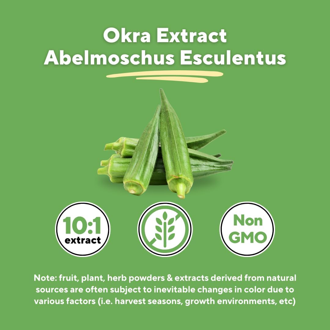 Vitapia Okra Extract - Heart Health, Antioxidant, Gut & Digestion, Wellness Support - 10:1 Ratio & 120 Veggie Capsules - Non-GMO, Gluten-Free, Vegan Supplement - PrimeBioHealth - canada supplements