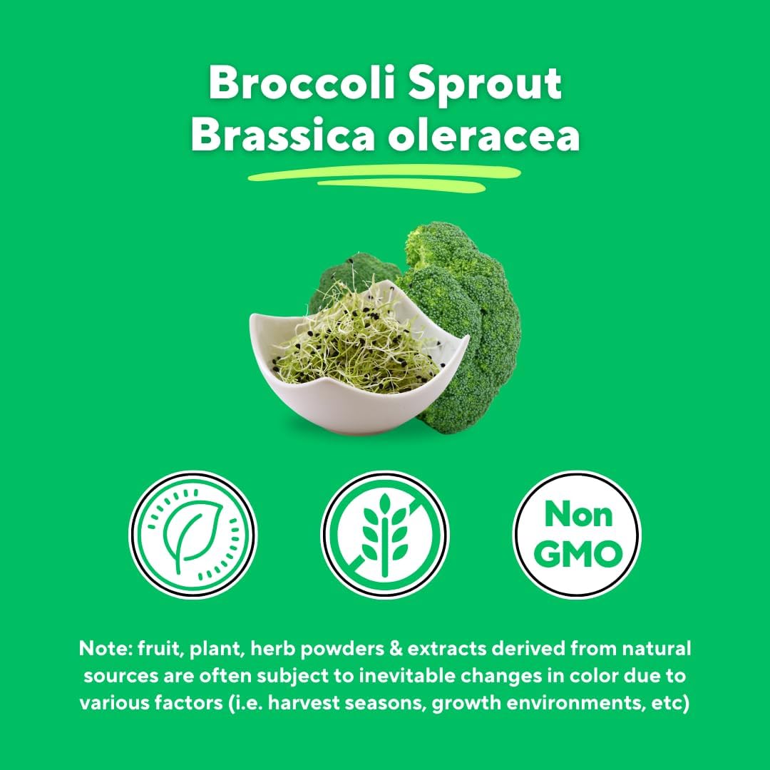 Vitapia Organic Broccoli Sprout Powder for Sulforaphane, Antioxidant, Brain, Skin, Heart Health Support - 100g Powder Supplement & 33 Day Supply - Non-GMO, Gluten-Free, Vegan-Friendly - PrimeBioHealth - canada supplements