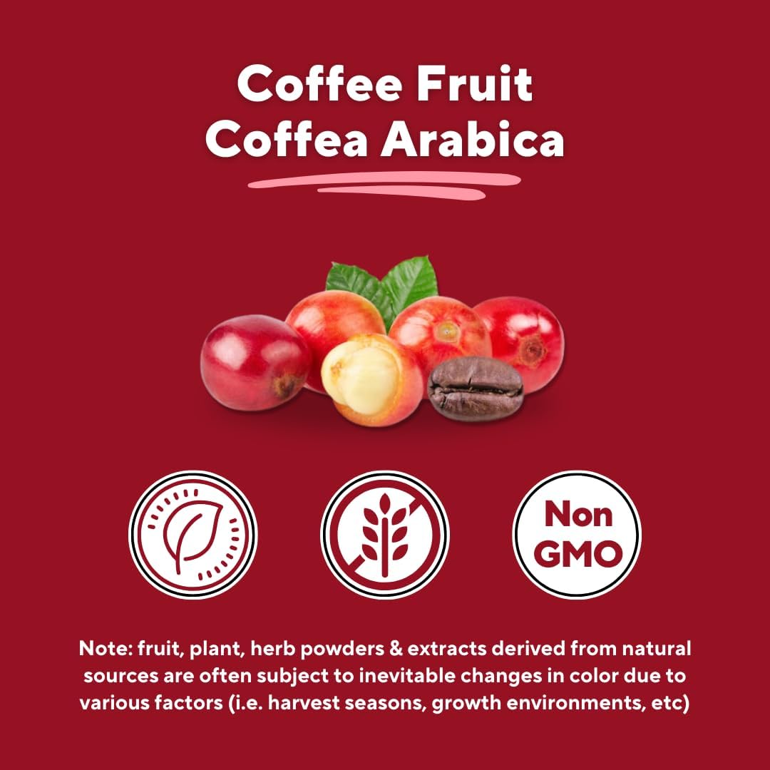 Vitapia Vitacoffee Caffeine Coffee Fruit Powder for Energy, Memory, Focus, Antioxidant, Metabolism, Skin Health Support - 100g & 33 Day Supply - Non-GMO, Gluten-Free, Vegan Supplement - PrimeBioHealth - canada supplements