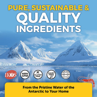 Viva Naturals Antarctic Krill Oil Omega 3 Supplements 1250 mg - DHA EPA Omega-3 & Astaxanthin Concentration for Joint Health, - PrimeBioHealth - canada supplements