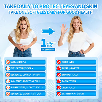 VivoNu 14-in-1 Astaxanthin 24mg & Lutein 40mg with Zeaxanthin Supplements, 6 Month Supply, Fresh Microalgae Source, Gluten Free Non-GMO, Supports Eye - PrimeBioHealth - canada supplements