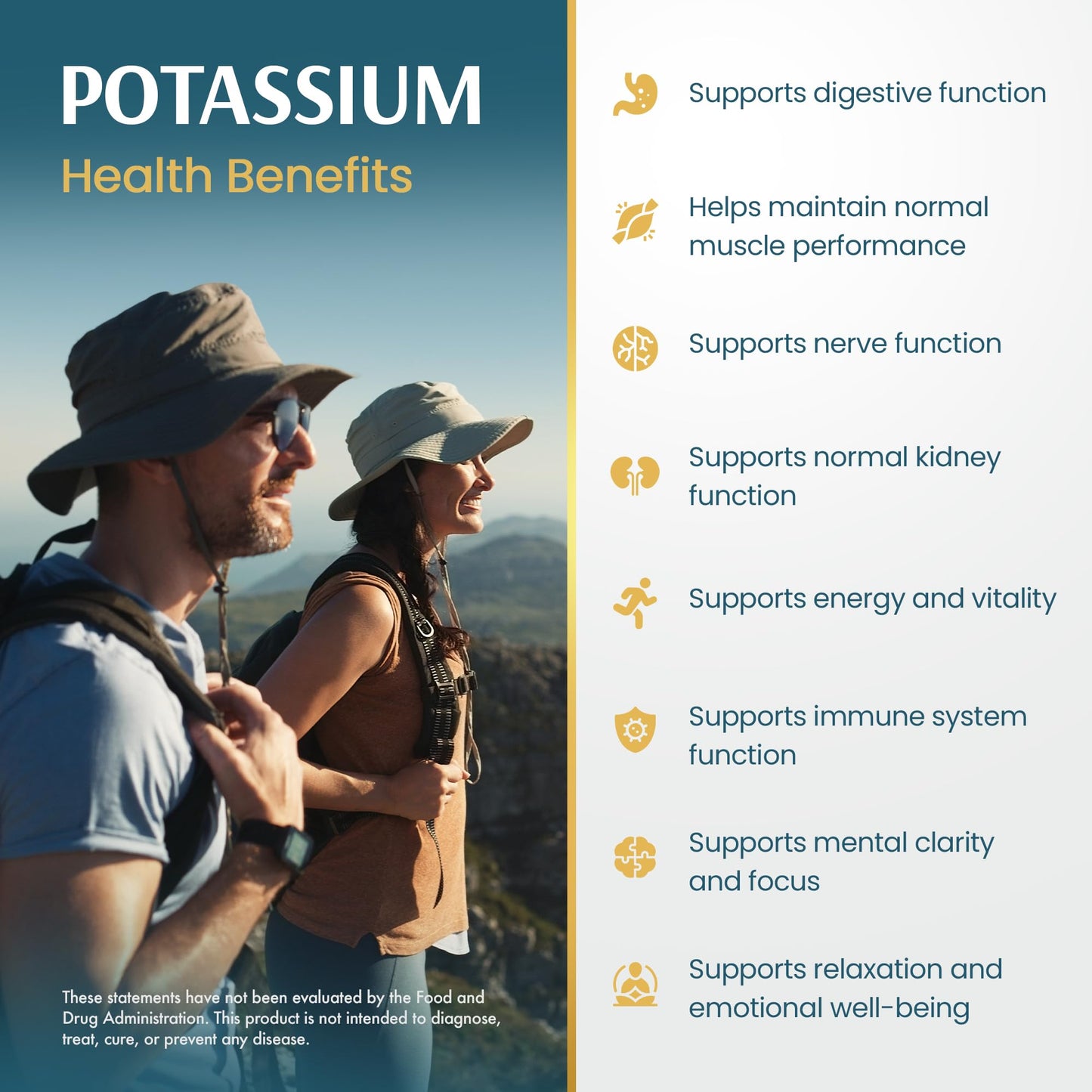 Vykee Nutrition Potassium Citrate Capsules - Supplements for Electrolyte Balance, Muscle & Heart Health - Vegan, Non-GMO, - PrimeBioHealth - canada supplements