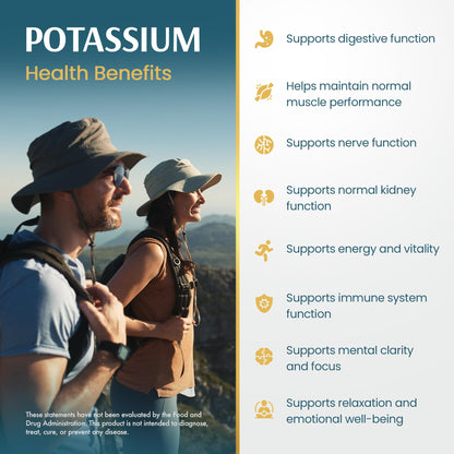 Vykee Nutrition Potassium Citrate Capsules - Supplements for Electrolyte Balance, Muscle & Heart Health - Vegan, Non-GMO, - PrimeBioHealth - canada supplements