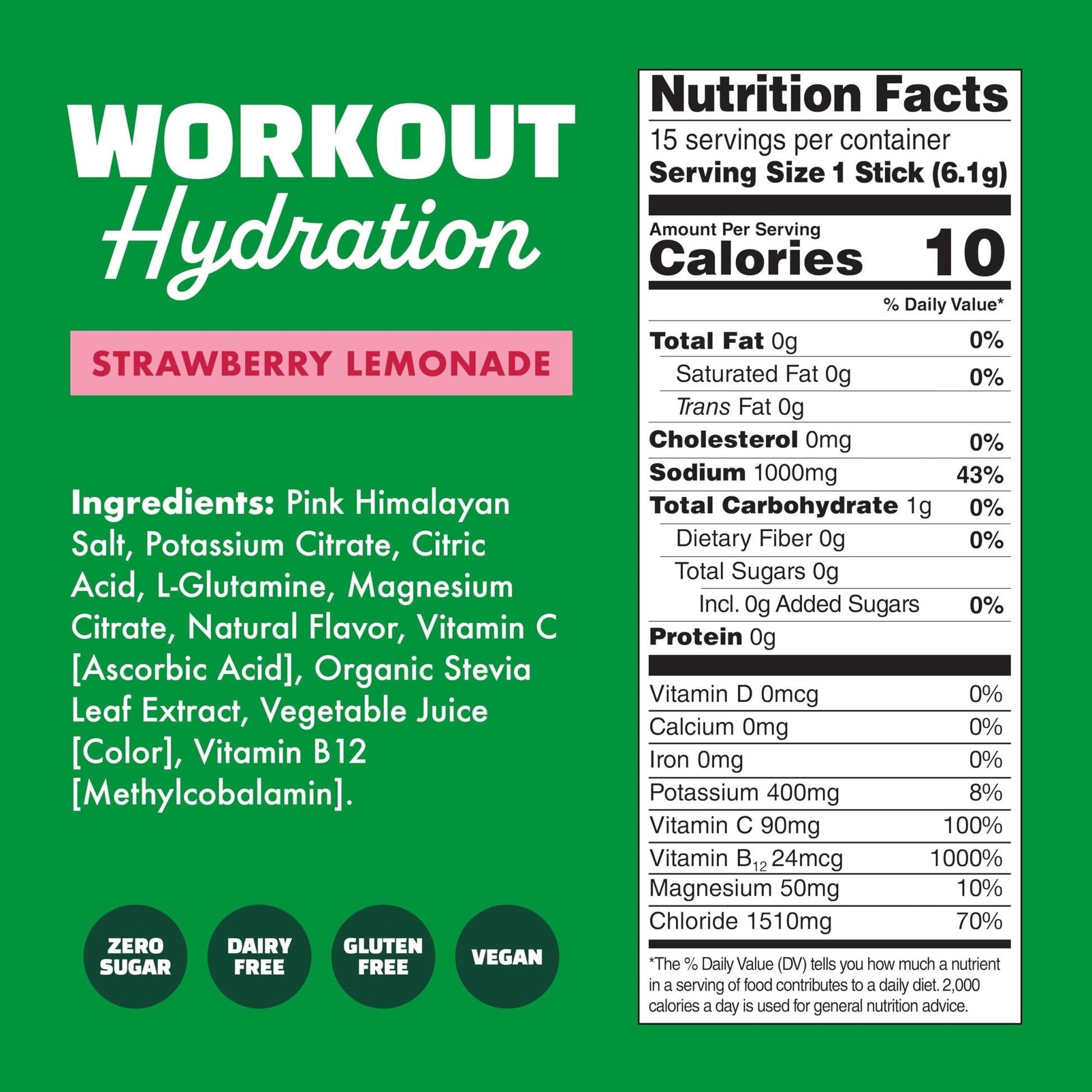Waterboy Workout Hydration | 2,960mg Sugar Free Electrolyte Powder Packets | L-Glutamine + Vitamins | No Sugar, All Natural, Gluten Free - PrimeBioHealth - canada supplements
