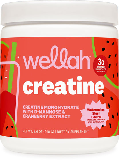 Wellah Creatine for Women - Creatine Monohydrate with Dandelion & Cranberry Extract (50 Servings, Strawberry Lemonade) | Creatine Monohydrate with Dandelion & Cranberry Extract - PrimeBioHealth - canada supplements