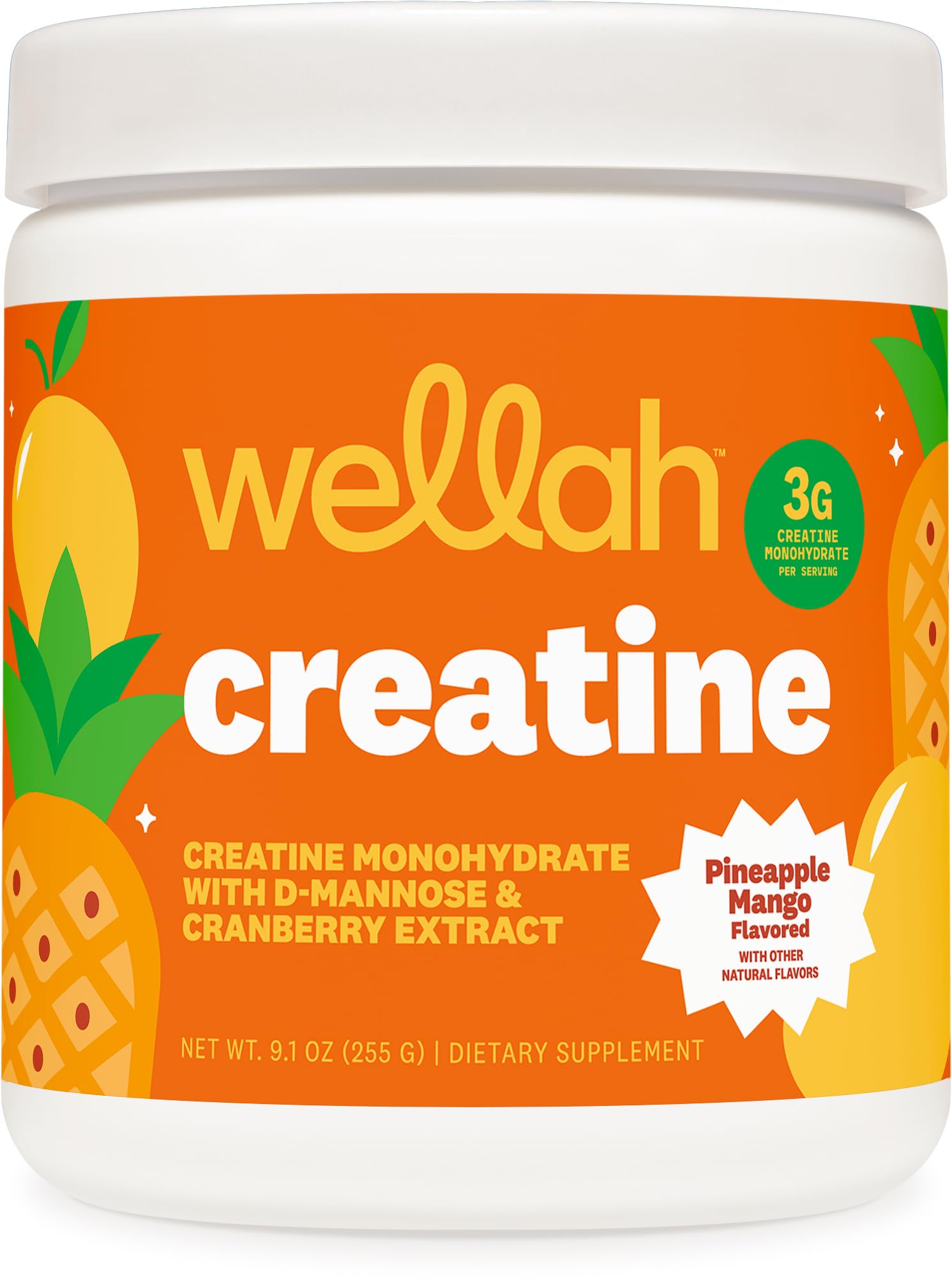 Wellah Creatine for Women - Creatine Monohydrate with Dandelion & Cranberry Extract (50 Servings, Strawberry Lemonade) | Creatine Monohydrate with Dandelion & Cranberry Extract - PrimeBioHealth - canada supplements