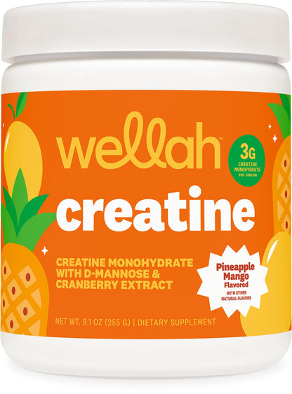 Wellah Creatine for Women - Creatine Monohydrate with Dandelion & Cranberry Extract (50 Servings, Strawberry Lemonade) | Creatine Monohydrate with Dandelion & Cranberry Extract - PrimeBioHealth - canada supplements