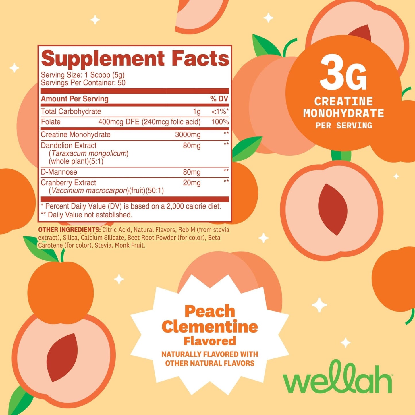 Wellah Creatine for Women - Creatine Monohydrate with Dandelion & Cranberry Extract (50 Servings, Strawberry Lemonade) | Creatine Monohydrate with Dandelion & Cranberry Extract - PrimeBioHealth - canada supplements