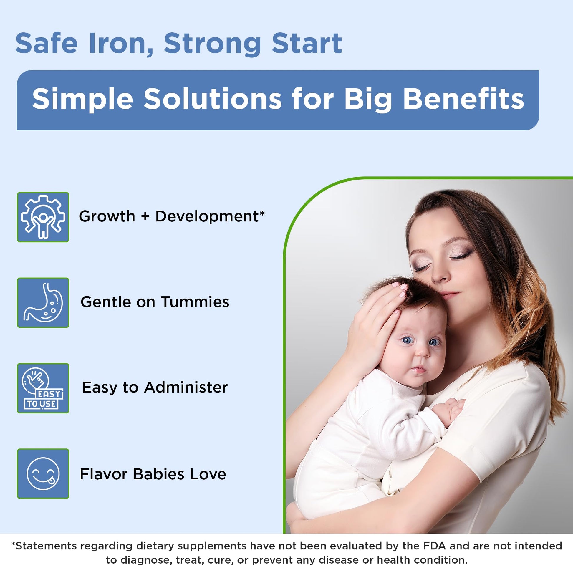 Wellements Organic Iron Drops for Newborn+ Babies (1 Fl Oz) - Cherry Flavor Liquid Iron Supplement for Infants - Toddler Iron Supplement for Kids (4months+ to 3 Years) - PrimeBioHealth - canada supplements